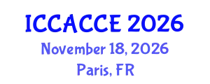 International Conference on Civil, Architectural, Structural and Constructional Engineering (ICCACCE) November 18, 2026 - Paris, France