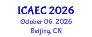 International Conference on Applied Electromagnetics and Communications (ICAEC) October 06, 2026 - Beijing, China