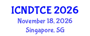 International Conference on Non-Destructive Testing in Civil Engineering (ICNDTCE) November 18, 2026 - Singapore, Singapore