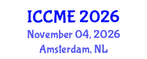 International Conference on Composites and Materials Engineering (ICCME) November 04, 2026 - Amsterdam, Netherlands