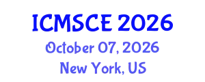 International Conference on Materials Science and Composite Engineering (ICMSCE) October 07, 2026 - New York, United States