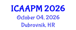 International Conference on Anesthesia and Acute Pain Management (ICAAPM) October 04, 2026 - Dubrovnik, Croatia