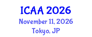 International Conference on Anesthesia and Analgesia (ICAA) November 11, 2026 - Tokyo, Japan
