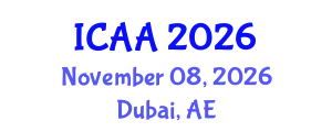 International Conference on Animal Anatomy (ICAA) November 08, 2026 - Dubai, United Arab Emirates