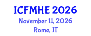 International Conference on Fluid Mechanics and Hydraulic Engineering (ICFMHE) November 11, 2026 - Rome, Italy