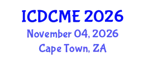 International Conference on Developing Countries and Mining Engineering (ICDCME) November 04, 2026 - Cape Town, South Africa