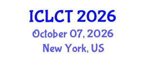 International Conference on Linguistics and Cognitive Theory (ICLCT) October 07, 2026 - New York, United States