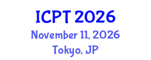 International Conference on Pharmacology and Therapeutics (ICPT) November 11, 2026 - Tokyo, Japan