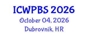International Conference on Water Pollution and Biological Sciences (ICWPBS) October 04, 2026 - Dubrovnik, Croatia