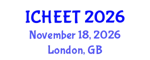 International Conference on Higher Education and Educational Technology (ICHEET) November 18, 2026 - London, United Kingdom