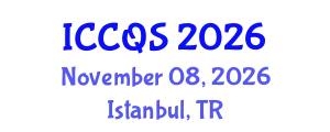International Conference on Construction and Quantity Surveying (ICCQS) November 08, 2026 - Istanbul, Turkey