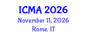 International Conference on Medical Anthropology (ICMA) November 11, 2026 - Rome, Italy