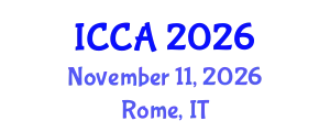 International Conference on Climate Change and Agroecology (ICCA) November 11, 2026 - Rome, Italy