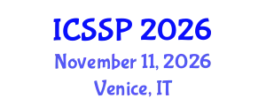 International Conference on Sociological Social Psychology (ICSSP) November 11, 2026 - Venice, Italy