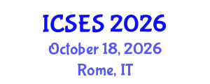 International Conference on Sociology of Education and Society (ICSES) October 18, 2026 - Rome, Italy