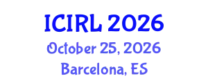 International Conference on Immigration and Refugee Law (ICIRL) October 25, 2026 - Barcelona, Spain