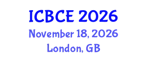 International Conference on Building and Civil Engineering (ICBCE) November 18, 2026 - London, United Kingdom