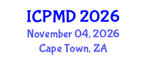 International Conference on Psychiatry and Mental Disorders (ICPMD) November 04, 2026 - Cape Town, South Africa