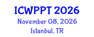 International Conference on Water Pollution and Purification Technologies (ICWPPT) November 08, 2026 - Istanbul, Turkey