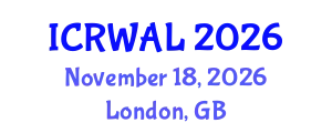 International Conference on Reading, Writing and Applied Linguistics (ICRWAL) November 18, 2026 - London, United Kingdom