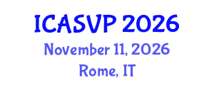 International Conference on Animal Sciences and Veterinary Pathology (ICASVP) November 11, 2026 - Rome, Italy