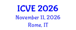 International Conference on Veterinary Epidemiology (ICVE) November 11, 2026 - Rome, Italy