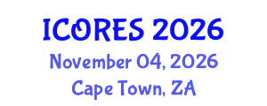International Conference on Oil Reserves and Energy Systems (ICORES) November 04, 2026 - Cape Town, South Africa