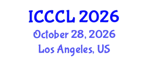 International Conference on Corpus and Cognitive Linguistics (ICCCL) October 28, 2026 - Los Angeles, United States