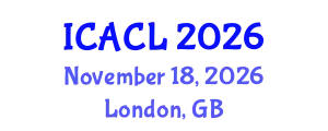 International Conference on Applied Corpus Linguistics (ICACL) November 18, 2026 - London, United Kingdom