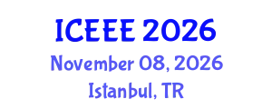 International Conference on Electronics and Electrical Engineering (ICEEE) November 08, 2026 - Istanbul, Turkey
