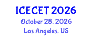 International Conference on Early Childhood Education and Teaching (ICECET) October 28, 2026 - Los Angeles, United States