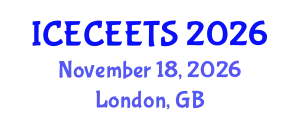 International Conference on Early Childhood Education and Effective Teaching Systems (ICECEETS) November 18, 2026 - London, United Kingdom