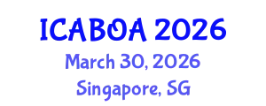 International Conference on Agricultural Biotechnology and Organic Agriculture (ICABOA) March 30, 2026 - Singapore, Singapore