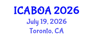 International Conference on Agricultural Biotechnology and Organic Agriculture (ICABOA) July 19, 2026 - Toronto, Canada