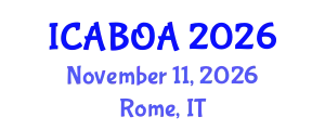 International Conference on Agricultural Biotechnology and Organic Agriculture (ICABOA) November 11, 2026 - Rome, Italy