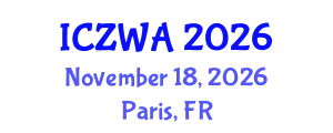 International Conference on Zoology and Wild Animals (ICZWA) November 18, 2026 - Paris, France