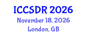 International Conference on Construction Systems and Disaster Reduction (ICCSDR) November 18, 2026 - London, United Kingdom