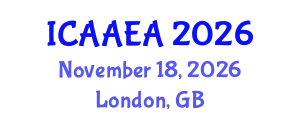 International Conference on Advanced Aerospace Engineering and Aerostructures (ICAAEA) November 18, 2026 - London, United Kingdom