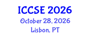 International Conference on Civil and Structural Engineering (ICCSE) October 28, 2026 - Lisbon, Portugal