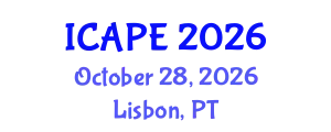 International Conference on Applied Philosophy and Ethics (ICAPE) October 28, 2026 - Lisbon, Portugal