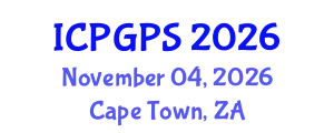 International Conference on Plant Genomics and Plant Sciences (ICPGPS) November 04, 2026 - Cape Town, South Africa