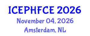 International Conference on Engineering Psychology, Human Factors and Cognitive Ergonomics (ICEPHFCE) November 04, 2026 - Amsterdam, Netherlands