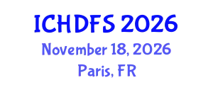 International Conference on Human Development and Family Studies (ICHDFS) November 18, 2026 - Paris, France