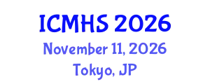 International Conference on Medicine and Health Sciences (ICMHS) November 11, 2026 - Tokyo, Japan