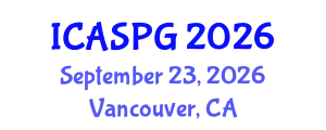 International Conference on Applied Seismology and Petroleum Geology (ICASPG) September 23, 2026 - Vancouver, Canada