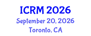 International Conference on Regenerative Medicine (ICRM) September 20, 2026 - Toronto, Canada