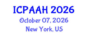 International Conference on Philosophy, Anthropology, Archaeology and History (ICPAAH) October 07, 2026 - New York, United States