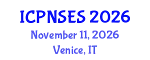 International Conference on Plant Nutrition, Soil and Environmental Science (ICPNSES) November 11, 2026 - Venice, Italy