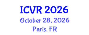 International Conference on Virtual Rehabilitation (ICVR) October 28, 2026 - Paris, France