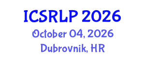 International Conference on Speech Recognition and Language Processing (ICSRLP) October 04, 2026 - Dubrovnik, Croatia